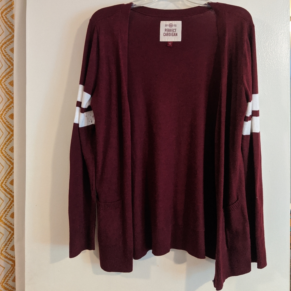Maroon Cardigan